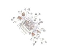 Elegante pettine per capelli da sposa con cristalli e perle, accessorio per capelli per matrimoni e occasioni speciali
