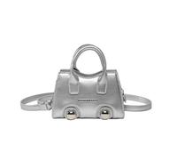 Elegante Piccoli Rivetti Borchie Abbellite Crossbody Borsa Per Le Donne Primavera 2025 Alla Moda Quadrato Trave Della Spalla Per Varie Occasioni Borsa Quadrata Compatta Quotidiano Essenziale, argento