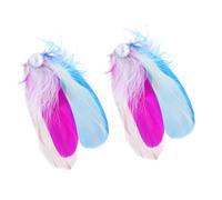 Elegante Piumato Artificiale Perline Clip Per Capelli Pagina Per Feste A Tema Ed Eleganti Eventi Stage Copricapo