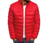 Elegante piumino da uomo con colletto alla coreana, perfetto per autunno e inverno (2XL rosso)