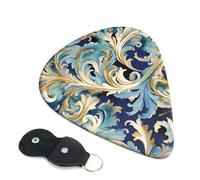 Elegante plettro per chitarra fiorentina, 6 plettri per chitarra, stampa su entrambi i lati, per chitarra acustica, basso, ukulele, chitarra elettrica (0,46 mm, 0,71 mm, 0,96 mm)