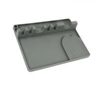 Elegante Poggia Utensili da Cucina in Silicone con Gocciolatoio per Prevenzione