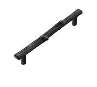 Elegante pomello retrò progettato come un ramo di albero, perfetto per interni moderni (nero, 128 mm)