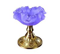 Elegante portacandele a forma di fiore con base in rame, smaltato verde retrò, perfetto per decorare la casa, matrimoni, feste e occasioni speciali, portacandele chic