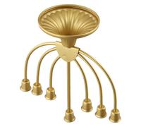 Elegante portacandele in metallo 9 rami design unico per feste Hanukkah