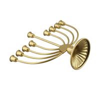 Elegante portacandele in metallo 9 rami design unico per feste Hanukkah