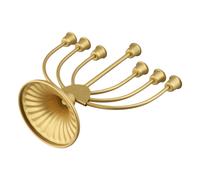 Elegante portacandele in metallo 9 rami design unico per feste Hanukkah