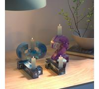 Elegante portacandele stampo in silicone ottimo per artigianato cristallo e argi