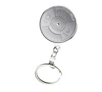 Elegante portachiavi con calendario perpetuo, con bussola, portatile, per la gestione della data e per l'uso quotidiano all'aperto, accessorio da viaggio portachiavi