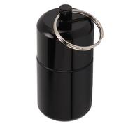 Elegante portachiavi portapillole, organizer impermeabile in lega di alluminio, compatto, ideale per la tasca o la borsa, scomparto singolo