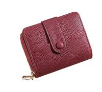 Elegante portamonete in pelle PU borsa cambiamento portafoglio moda titolare della carta breve portafoglio di grande capacità per il viaggio in pelle di moneta di colore solido piccola custodia per