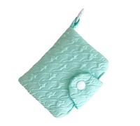 Elegante portamonete in rilievo versatile tasca portamonete con dettagli in rilievo sacchetti per il cambio per tutte le occasioni, Verde