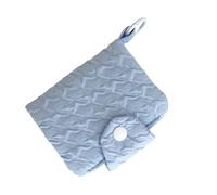 Elegante portamonete in rilievo versatile tasca portamonete con dettagli in rilievo sacchetti per il cambio per tutte le occasioni, Blu