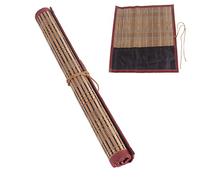 Elegante Portapennelli per Calligrafia e Pittura, Borsa Arrotolabile in bambù per Pennelli Artistici Traspirante e Leggera for Artisti
