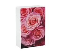 Elegante portasigarette a forma di rosa, portatile e impermeabile, portasigarette extra sottile, vintage, accessori per fumatori, scatola compatta per uomo e donna