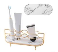 Elegante portaspazzolino in diatomite con struttura robusta per un tocco elegante al bagno (A)