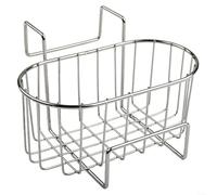 Elegante portaspugna per lavello in acciaio inox, progettato per una facile manutenzione e un'installazione rapida (argento)