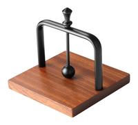 Elegante portatovaglioli con struttura in metallo nero con base in legno, design funzionale per tavoli, scelta perfetta per bar e hotel