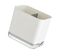 Elegante Portautensili Posate Scolapiatti per , Compatto Cucchiaio Bacchette Forchetta Scolapiatti con Vassoio di Scarico per Utensili Asciutti (WHITE)