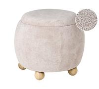 Elegante pouf con contenitore bou ccessorio per soggiorno e camera da letto