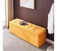 Elegante pouf imbottito in velluto per soggiorno, ingresso e camera da letto, comoda soluzione per riporre le scarpe