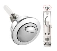 Elegante pulsante WC finitura argento ricambio di per Siamp per Optima