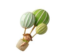 Elegante ragazza su mongolfiera spilla colorata in lega pin moda gioielli accessorio per borse di abbigliamento regalo elegante cartone animato ragazza ciondolo per giacche, One Size, come descritto