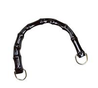 Elegante Resine Nere Simulazione Bambù Texture Borsa Maniglia Con Fibbia In Metallo Per Le Donne Accessori Della Borsa di Ricambio Borsa Borsa, Stile 2, One Size