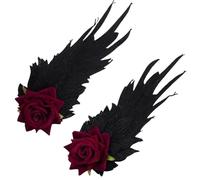 Elegante Ricamato Angelica Ala Clip di Capelli Multifuntional Partito Copricapo Per Tutte Le Età Unico Ala Hairpins Tessuto Texture Clip Per Capelli Per Le Donne