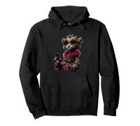 Elegante Ritratto di Pecore Moda Animale Vino Vetro Grafico Felpa con Cappuccio