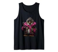 Elegante Ritratto Pinguino Moda Uccello Vino Grafica Canotta