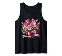 Elegante rosa rosa e giglio bouquet con un fiocco forme Mania Canotta