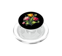 Elegante Rosso Giallo RosaTulip Bouquet Bloom Forme Mania PopSockets PopGrip per MagSafe