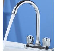 Elegante rubinetto bagno doppio manico montato sul ponte lavabo rubinetto miscel