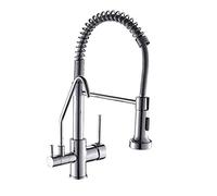 Elegante rubinetto da cucina a 3 vie con acqua calda e fredda, 3 modalità, ideale per casa e cucina, perfetto per sistemi ad osmosi inversa, design elegante e funzionale