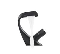 Elegante rubinetto da cucina nero opaco - Miscelatore monocomando per bagno G1/2 rubinetto per lavello in ottone elegante design a un foro per rubinetto moderno per la casa