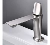 Elegante Rubinetto del Bagno Miscelatore per lavabo Acqua Calda e Fredda Finitura cromata in Ottone (Colore : A, Dimensioni (C