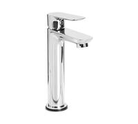 Elegante rubinetto per lavabo in ottone cromato monocomando 21 cm argento Chimbo