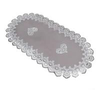 Elegante runner da tavola in pizzo, stile vintage, ricamato, per la protezione della casa e degli elettrodomestici (c)