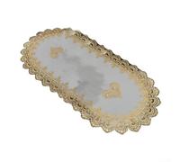 Elegante runner da tavola in pizzo, stile vintage, ricamato, per la protezione della casa e degli elettrodomestici (b)