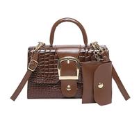 Elegante Sacca Per Tracolla Texture In Rilievo E Borse Da Porta Mano A Tracota Uso Tutti I Giorni Uso Alligatori