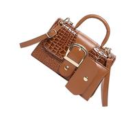 Elegante Sacca Per Tracolla Texture In Rilievo E Borse Da Porta Mano A Tracota Uso Tutti I Giorni Uso Alligatori