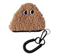 Elegante Sacchetto Di Monete Onigiri Leggero E Portatile Borse Di Conservazione Con Cordino E Cerniere Per Diverse Età Adatto Per Bella Borsa Di Stile, marrone chiaro, Mass Beauty