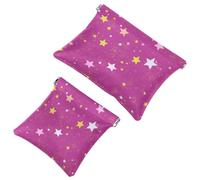 Elegante sacchetto di schegge di leopardo colorato 2Pcs Print-361: borsa per il trucco impermeabile per le donne in viaggio, Multicolore, A：7.1x5.8in/18x14.8cm，B:4.7x4.5in/12x11.5cm