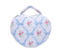 Elegante Sacchetto di Trucco Fiore Elegante Borsa Di Immagazzinaggio Per Il Tempo Libero Di Moda E Uso Quotidiano Di Modello Floreale Sacchetto Cosmetico, rombo blu, Mass Beauty