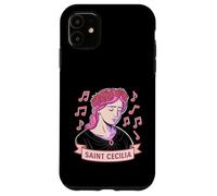 Elegante Santa Cecilia Icona Art per gli amanti della musica Custodia per iPhone 11