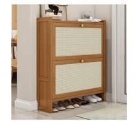 Elegante scarpiera autoportante con ante - Scarpiera sottile in legno per ingresso e corridoio - elegante soluzione nascosta per organizzare le scarpe e ridurre il disordine