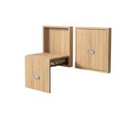 Elegante scarpiera da parete, colore giallo e bianco, salvaspazio, pieghevole, per ingresso, arredamento per corridoio organizzato, design di facile accesso