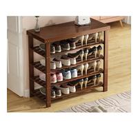 Elegante scarpiera in legno, compatta, per corridoio e soggiorno, design elegante (90 cm x 26,5 cm x 79 cm), perfetta per scarpe e accessori