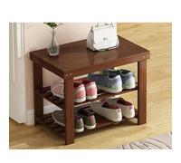Elegante scarpiera in legno, compatta, per ingresso e soggiorno, 60 x 26,5 x 41,5 cm, soluzione salvaspazio per riporre le scarpe